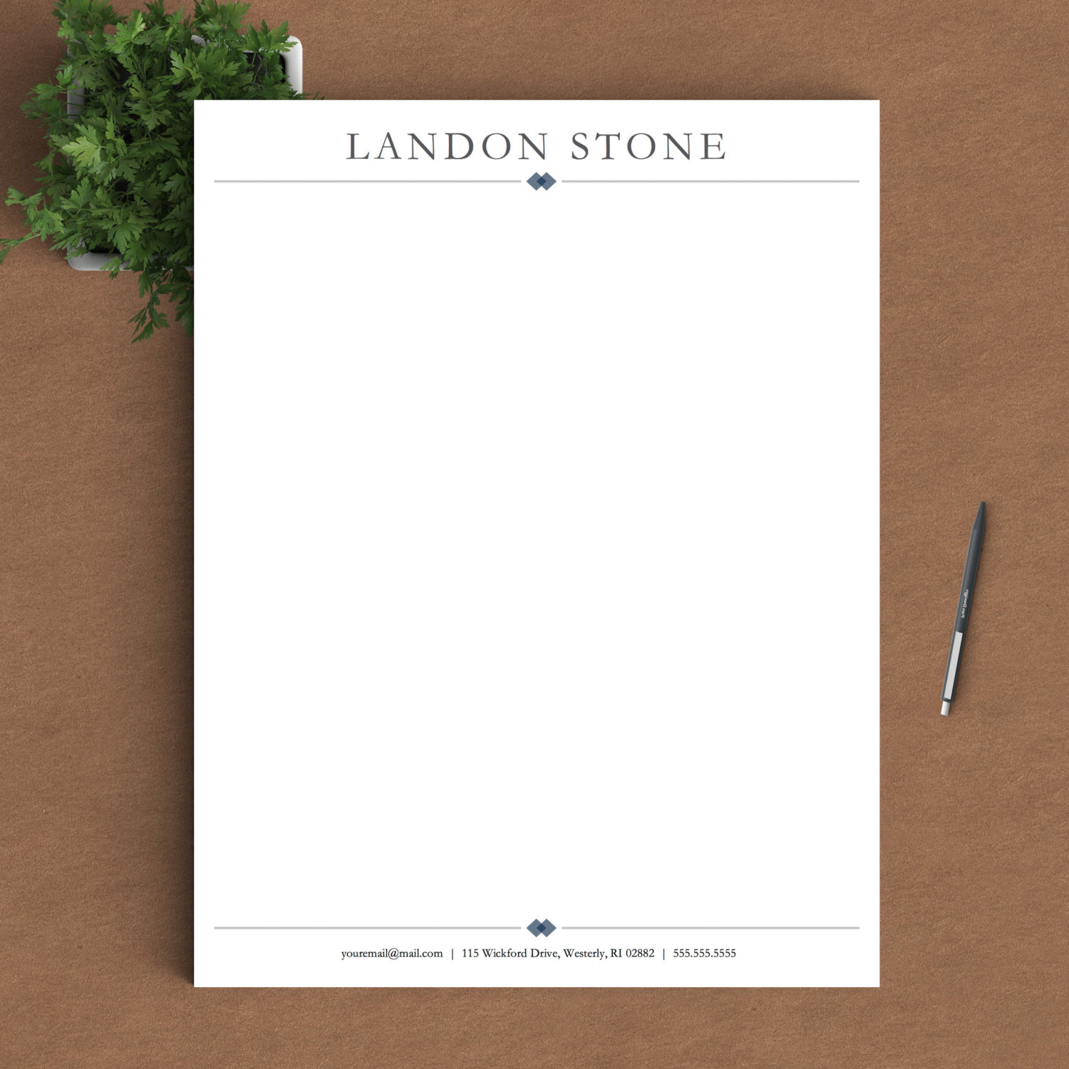 Personal letterhead store